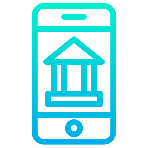 services bancaires en ligne Kiranshastry Gradient Icône
