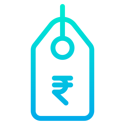 Price tag Kiranshastry Gradient icon