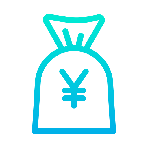 Money bag Kiranshastry Gradient icon