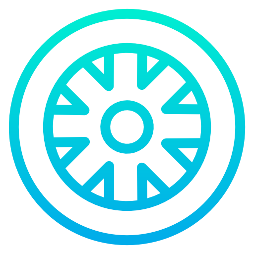 바퀴 Kiranshastry Gradient icon