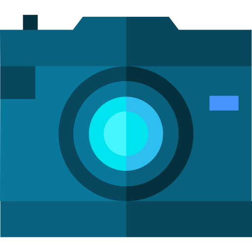 camera Basic Straight Flat icoon
