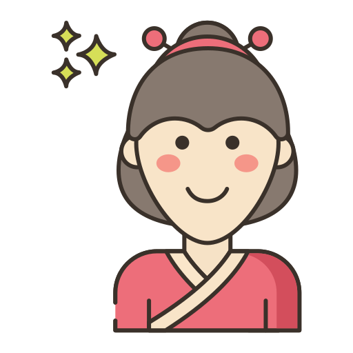 geisha Generic Outline Color icoon