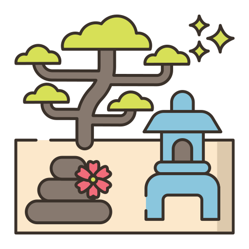 일본 정원 Generic Outline Color icon