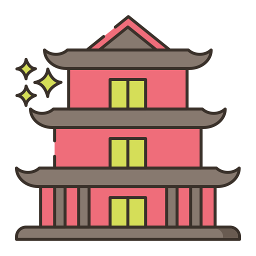 寺 Generic Outline Color icon
