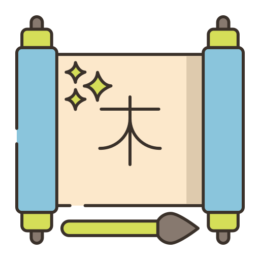 kanji Generic Outline Color icoon