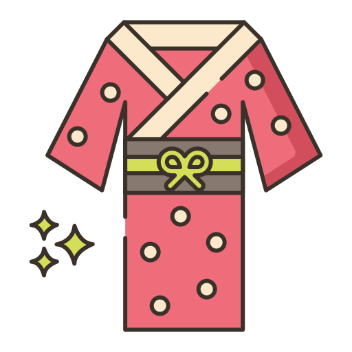 kimono Generic Outline Color icona