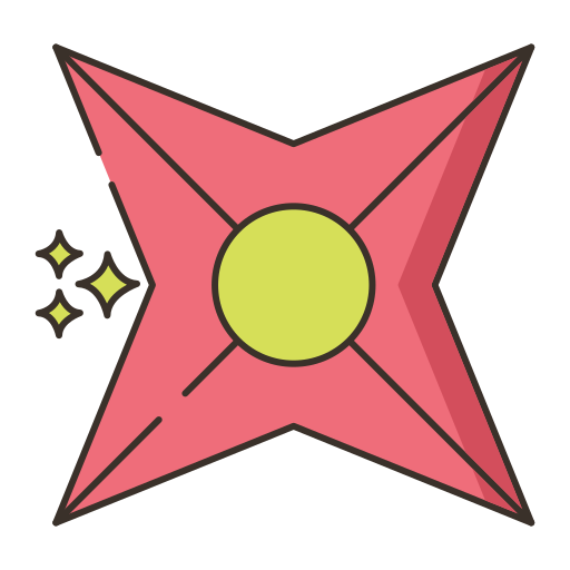 shuriken Generic Outline Color icona