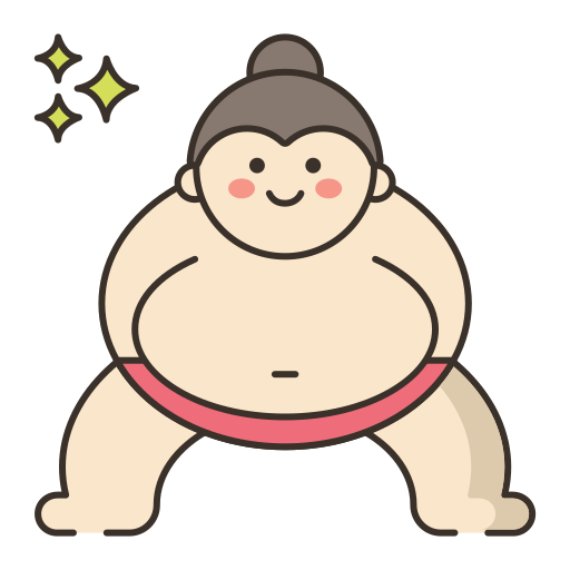 相撲 Generic Outline Color icon