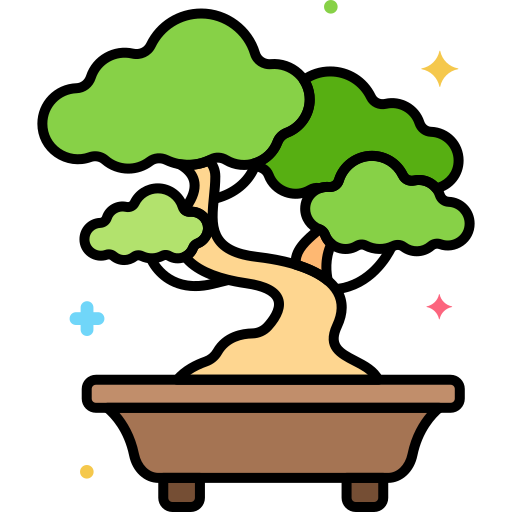 bonsai Generic Outline Color icona