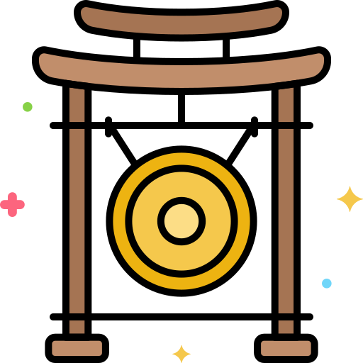 gong Generic Outline Color icon