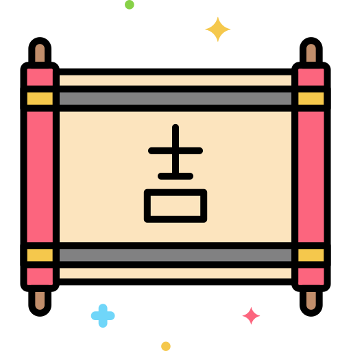 kanji Generic Outline Color icona