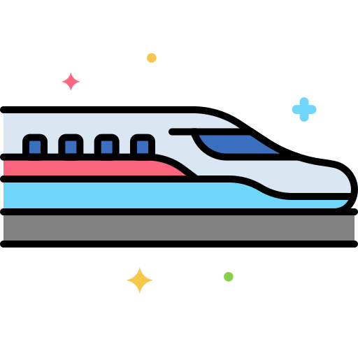 shinkansen Generic Outline Color icoon