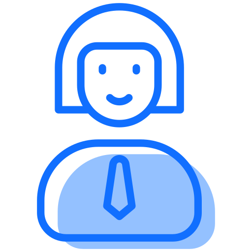 女性 Generic Blue icon