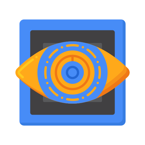 ojo cibernético Generic Flat icono
