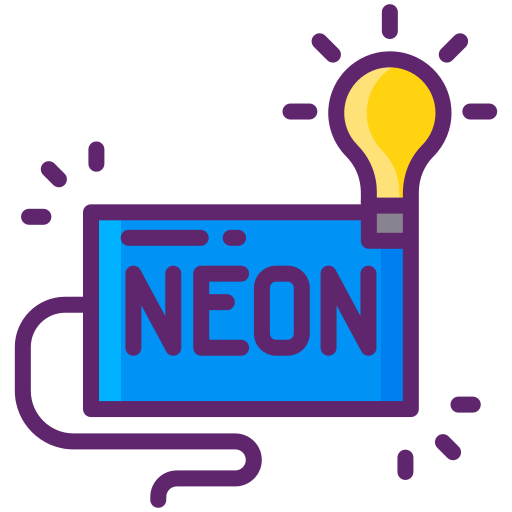 Neon sign Generic Outline Color icon