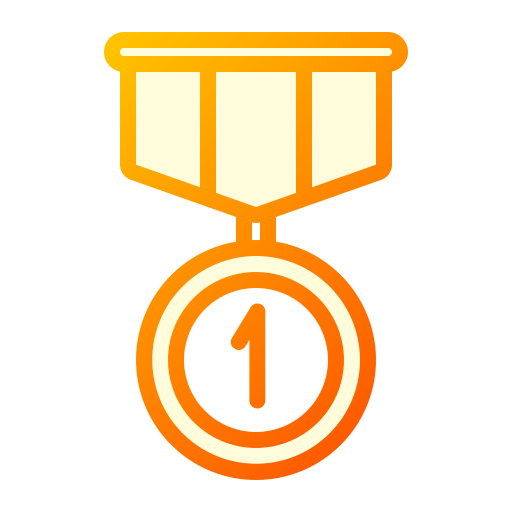 medalla Generic Lineal Color Gradient icono