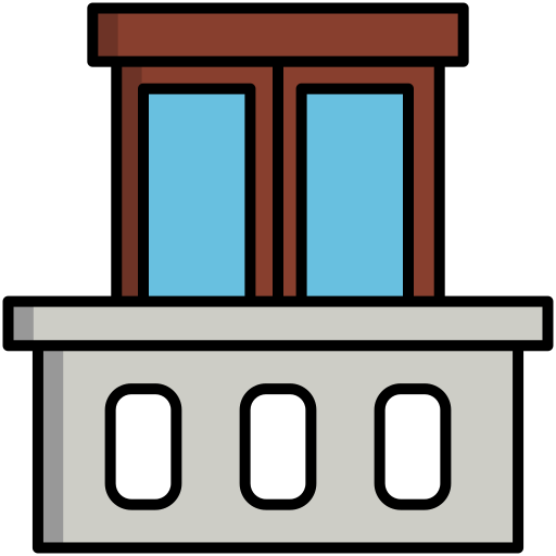 balkon Generic Outline Color icon