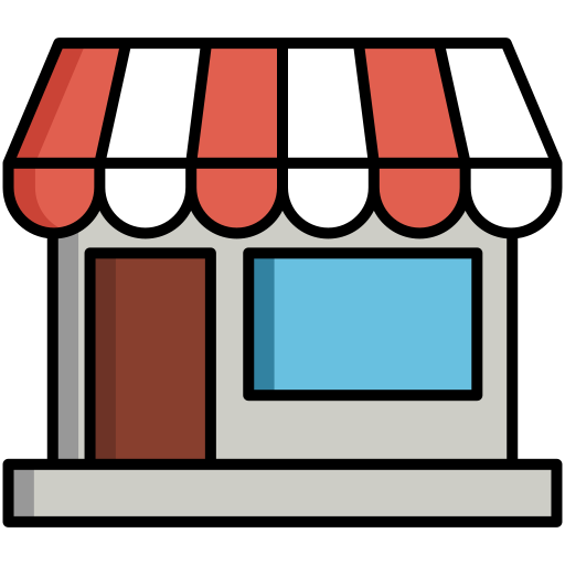 tienda de comestibles Generic Outline Color icono