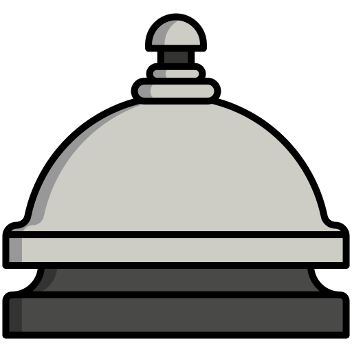 dzwonek biurkowy Generic Outline Color ikona