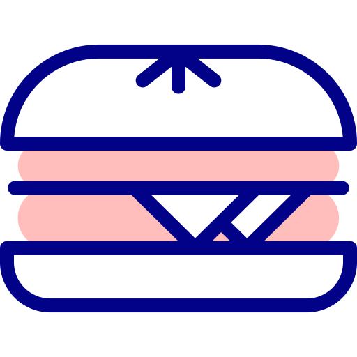 hamburger Detailed Mixed Lineal color icona