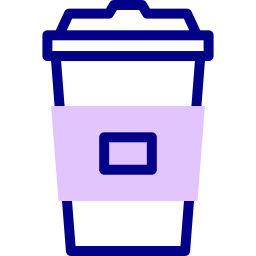 커피 컵 Detailed Mixed Lineal color icon