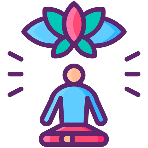 Meditate Generic Outline Color icon