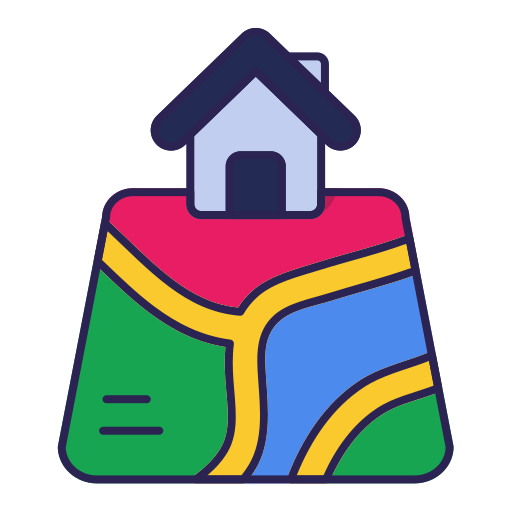 집 주소 Generic Outline Color icon