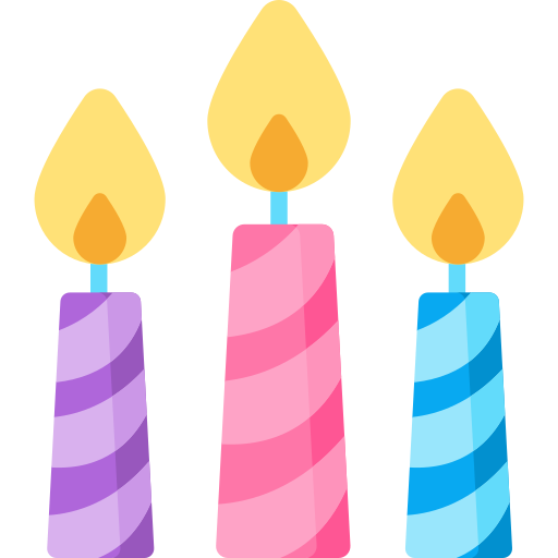 Birthday candle Special Flat icon