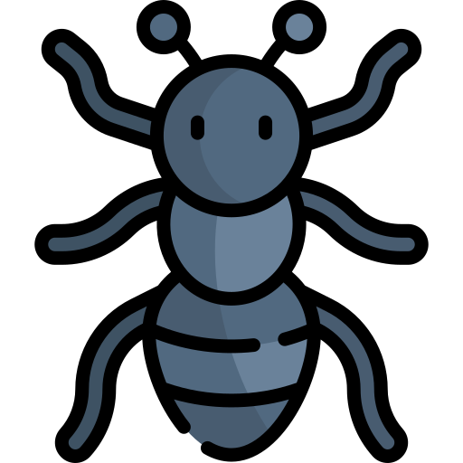 mrówka Kawaii Lineal color ikona