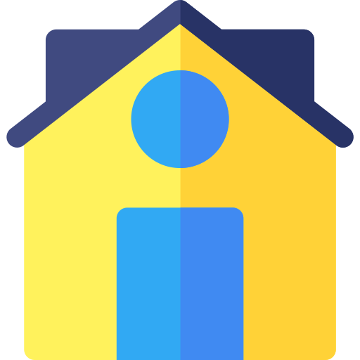 Toy house Basic Rounded Flat icon