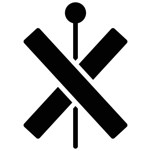 Cross sign Generic Glyph icon