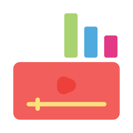 Video player Vector Stall Flat icon