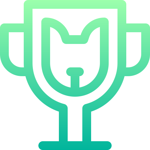 Trophy Basic Gradient Lineal color icon
