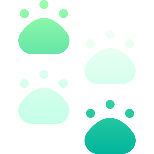 pawprint Basic Gradient Gradient icon