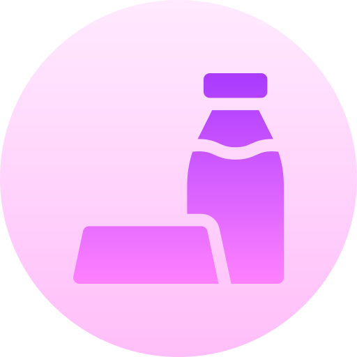 牛乳 Basic Gradient Circular icon