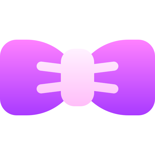 vlinderdas Basic Gradient Gradient icoon