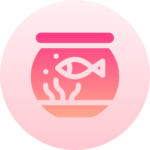 ciotola di pesce Basic Gradient Circular icona
