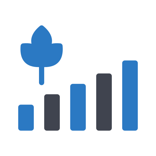 graphique de croissance Generic Blue Icône