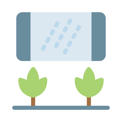 Rain Vector Stall Flat icon