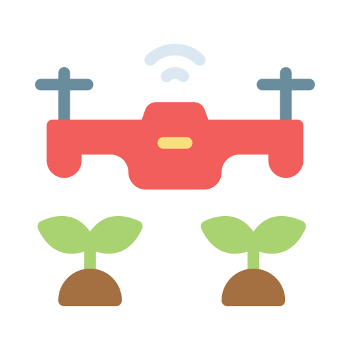Smart drone Vector Stall Flat icon