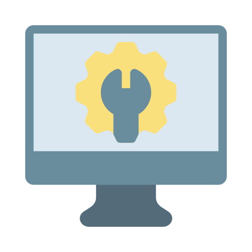 Monitor Vector Stall Flat icon