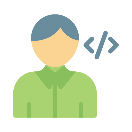 Programmer Vector Stall Flat icon