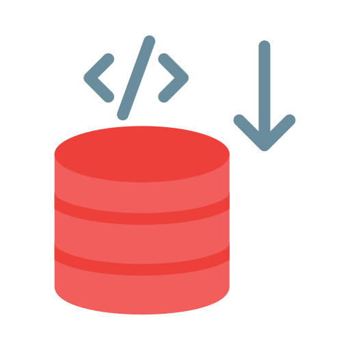 Database Vector Stall Flat icon