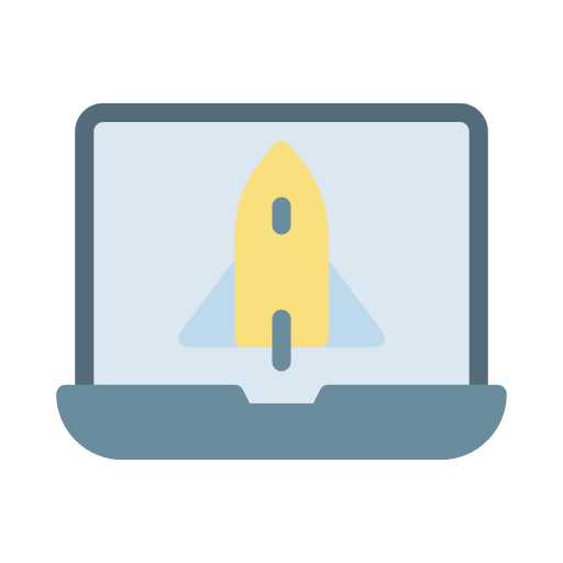 Rocket Vector Stall Flat icon