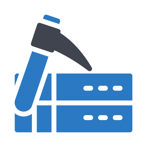 Data mining Generic Blue icon