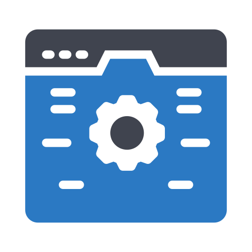 웹 관리 Generic Blue icon