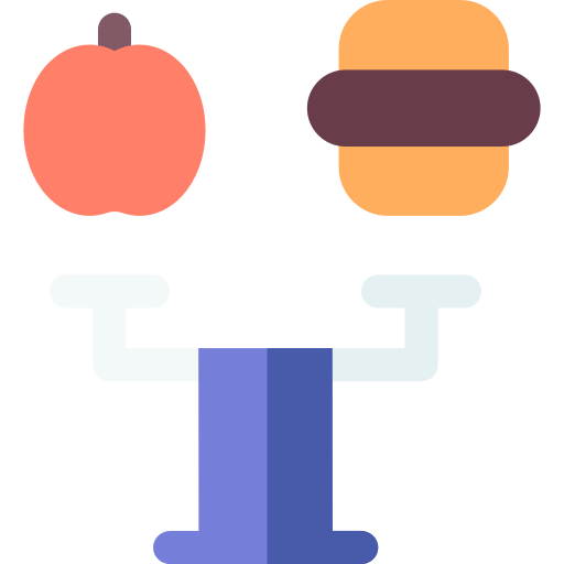 dieta equilibrada Basic Rounded Flat icono