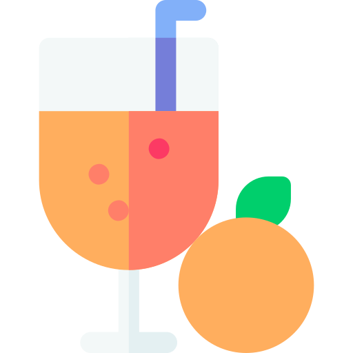 Апельсиновый сок Basic Rounded Flat иконка