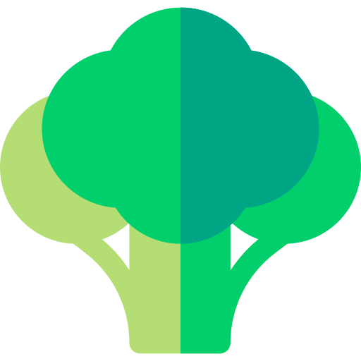 brócoli Basic Rounded Flat icono