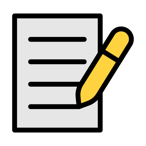 Writing Vector Stall Lineal Color icon